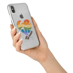 Love Has No Gender IPhone Case -CaseCraze Store Love Has No Gender iPhone X Bumper Case on Silver iPhone Alternative Image 2