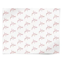 Love You More Handwritten Wrapping Paper -CaseCraze Store Love You More Handwritten Personalised Wrapping Paper Alternative