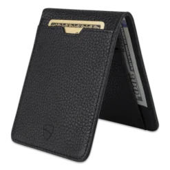 Manhattan Wallet 32 Manhattan Wallet -CaseCraze Store MANHATTAN front pocket leather card holder matt black Vaultskin