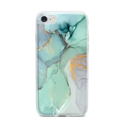 Marble Pattern IPhone Case -CaseCraze Store Marble Pattern iPhone 7 Bumper Case on Silver iPhone