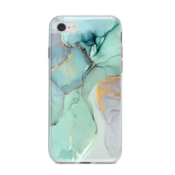 Marble Pattern IPhone Case -CaseCraze Store Marble Pattern iPhone 8 Bumper Case on Silver iPhone