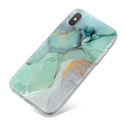 Marble Pattern IPhone Case -CaseCraze Store Marble Pattern iPhone X Bumper Case on Silver iPhone