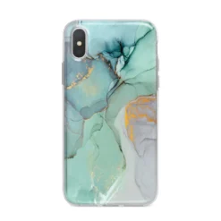 Marble Pattern IPhone Case -CaseCraze Store Marble Pattern iPhone X Bumper Case on Silver iPhone Alternative Image 1