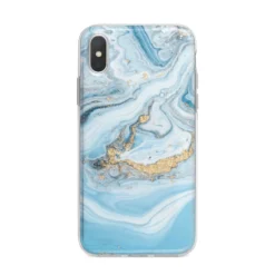 Marble IPhone Case -CaseCraze Store Marble iPhone X Bumper Case on Silver iPhone Alternative Image 1