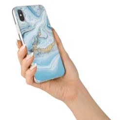 Marble IPhone Case -CaseCraze Store Marble iPhone X Bumper Case on Silver iPhone Alternative Image 2