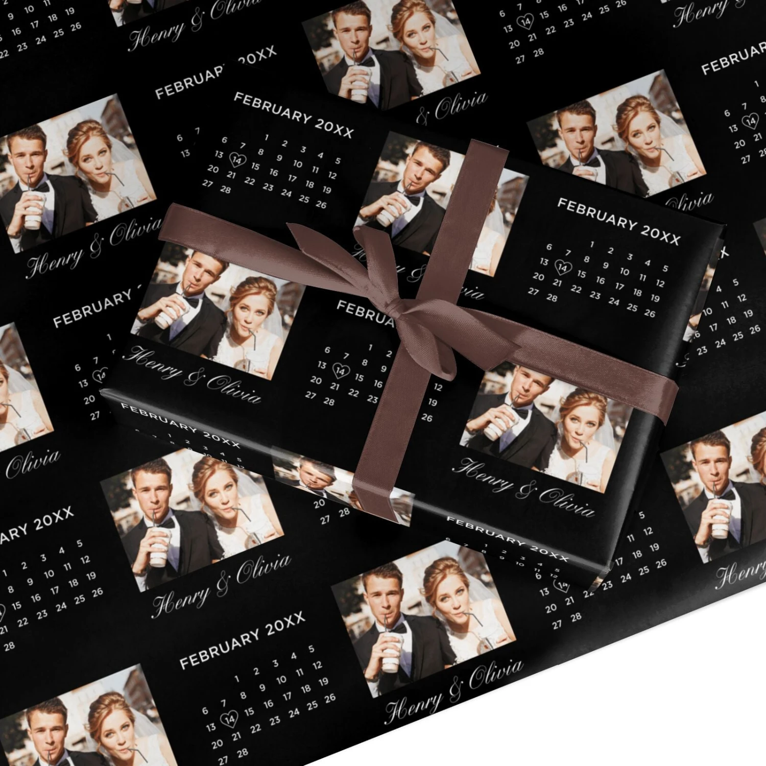 Milestone Date Personalised Photo Wrapping Paper 1 Milestone Date Personalised Photo Wrapping Paper