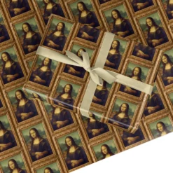 Mona Lisa By Leonardo Da Vinci Fine Art Wrapping Paper