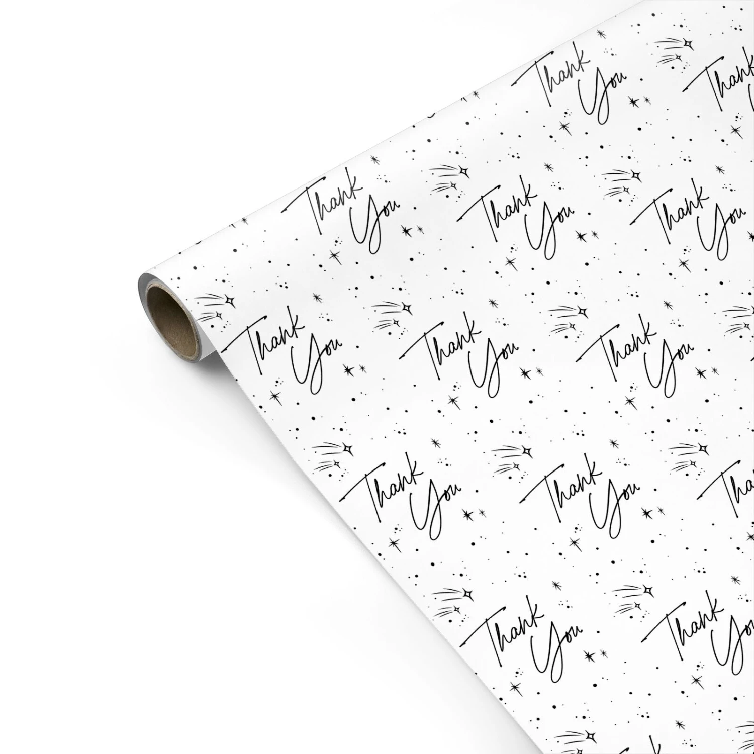Monochrome Thank You Wrapping Paper 2 Monochrome Thank You Wrapping Paper - Image 2