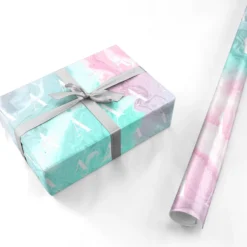 Monogrammed Pink Turquoise Pastel Marble Wrapping Paper -CaseCraze Store Monogrammed Pink Turquoise Pastel Marble Personalised Wrapping Paper 82aa92a0 6f25 411c 959b 88cb05e3797b
