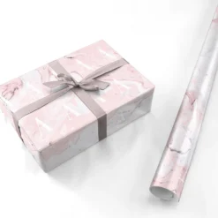 Monogrammed Pink White Ink Marble Wrapping Paper -CaseCraze Store Monogrammed Pink White Ink Marble Personalised Wrapping Paper b7d28022 4fbd 41a1 9b30 0d09f772f9d4