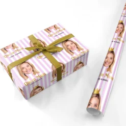 Mothers Day Photo Face Wrapping Paper -CaseCraze Store Mothers Day Photo Face Personalised Wrapping Paper