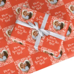 Mothers Day Photo Grid Wrapping Paper