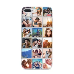 Multi Photo Collage IPhone Case -CaseCraze Store Multi Photo Collage iPhone 7 Plus Bumper Case on Silver iPhone