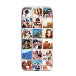 Multi Photo Collage IPhone Case -CaseCraze Store Multi Photo Collage iPhone 8 Bumper Case on Silver iPhone