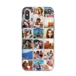 Multi Photo Collage IPhone Case -CaseCraze Store Multi Photo Collage iPhone X Bumper Case on Silver iPhone Alternative Image 1