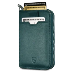 Notting Hill Wallet -CaseCraze Store NOTTING HILL best leather zipper card holder green Vaultskin