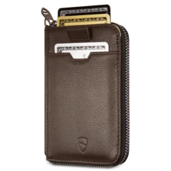Notting Hill Wallet -CaseCraze Store NOTTING HILL every day RFID blocking zipper card holder brown Vaultskin