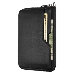Notting Hill Wallet -CaseCraze Store NOTTING HILL front pocket leather zipper wallet black Vaultskin