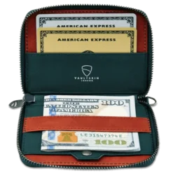 Notting Hill Wallet -CaseCraze Store NOTTING HILL invisible RFID shielding zipper purse green Vaultskin