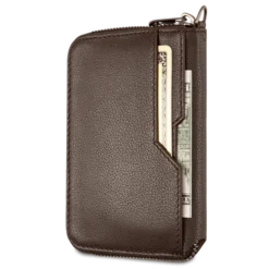 Notting Hill Wallet -CaseCraze Store NOTTING HILL mens RFID blocking zipper purse brown Vaultskin