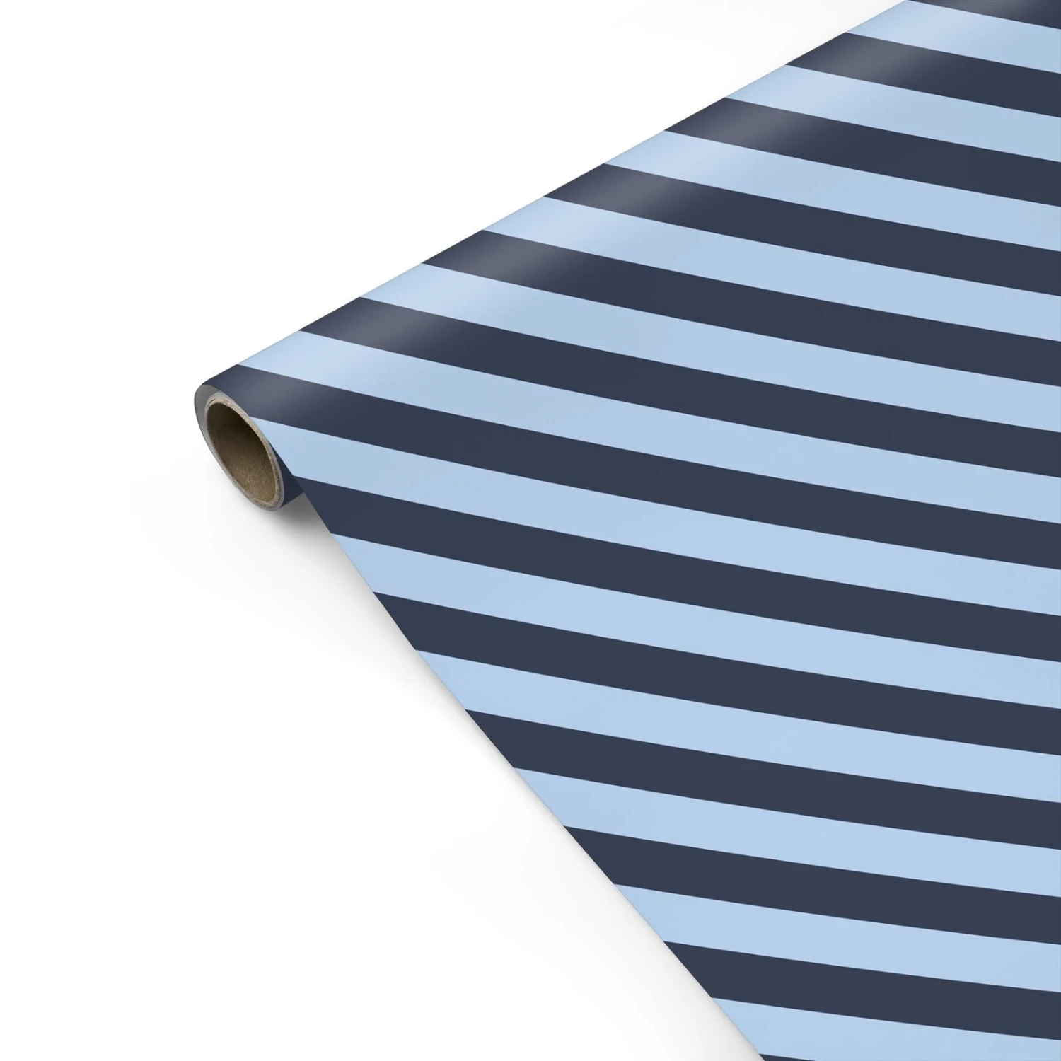 Navy And Light Blue Stripe Wrapping Paper 3 Navy And Light Blue Stripe Wrapping Paper - Image 3