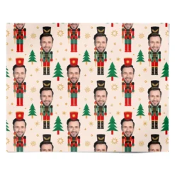 Nutcracker Face Photo Personalised Wrapping Paper -CaseCraze Store Nutcracker Face Photo Personalised Personalised Wrapping Paper Alternative