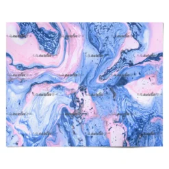 Ocean Blue And Pink Marble Wrapping Paper -CaseCraze Store Ocean Blue and Pink Marble Personalised Wrapping Paper Alternative