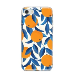 Oranges IPhone Case -CaseCraze Store Oranges iPhone 8 Bumper Case on Silver iPhone