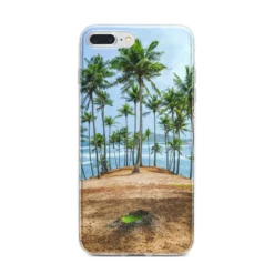 Palm Trees IPhone Case -CaseCraze Store Palm Trees iPhone 7 Plus Bumper Case on Silver iPhone