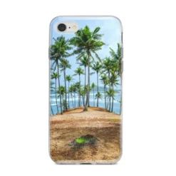 Palm Trees IPhone Case -CaseCraze Store Palm Trees iPhone 8 Bumper Case on Silver iPhone