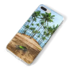 Palm Trees IPhone Case -CaseCraze Store Palm Trees iPhone 8 Plus Bumper Case on Silver iPhone Alternative Image