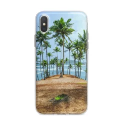 Palm Trees IPhone Case -CaseCraze Store Palm Trees iPhone X Bumper Case on Silver iPhone Alternative Image 1