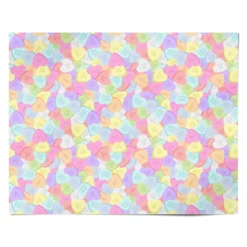 Pastel Candy Hearts Wrapping Paper -CaseCraze Store Pastel Candy Hearts Personalised Wrapping Paper Alternative