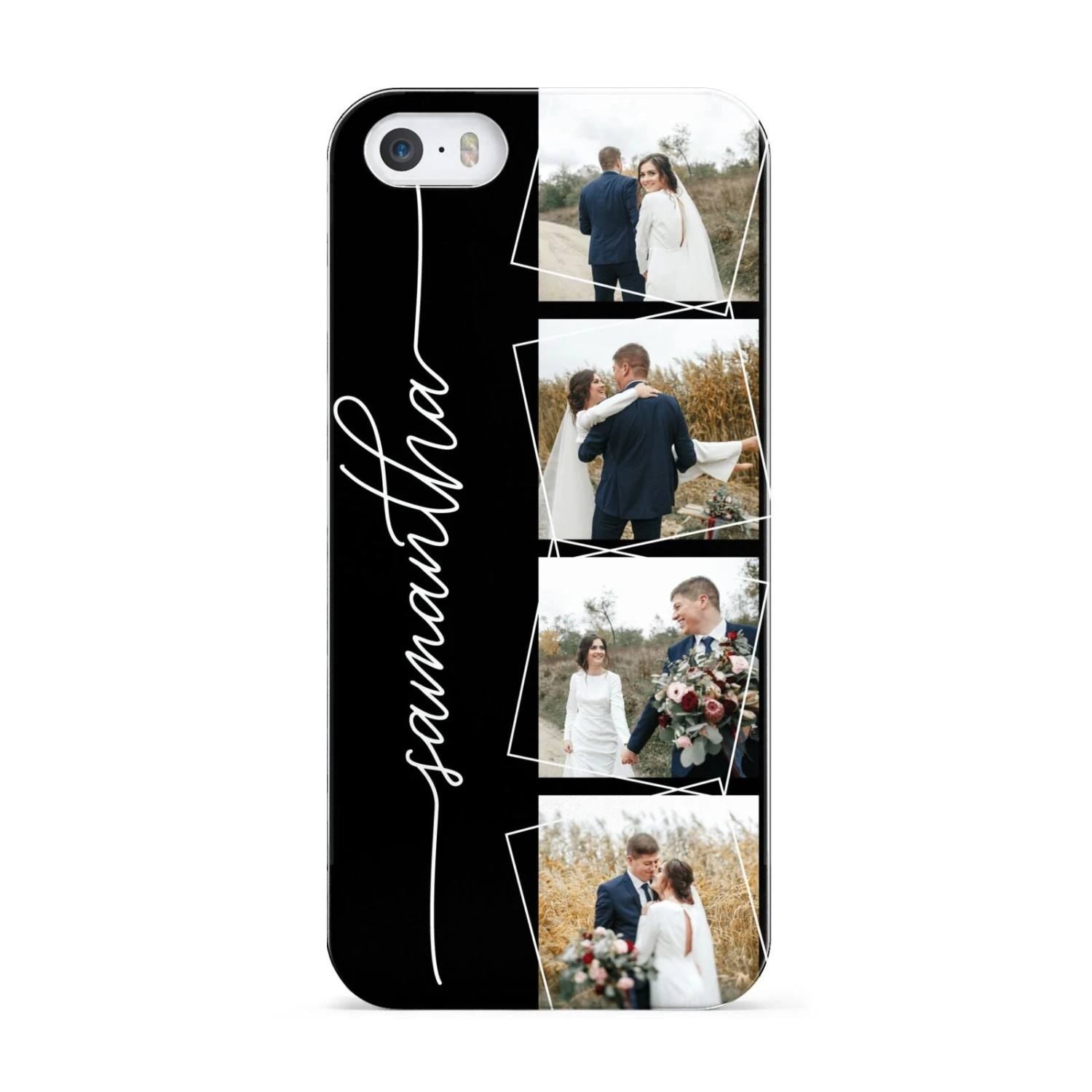 Personalised 4 Photo Couple Name IPhone Case 3 Personalised 4 Photo Couple Name IPhone Case - Image 3