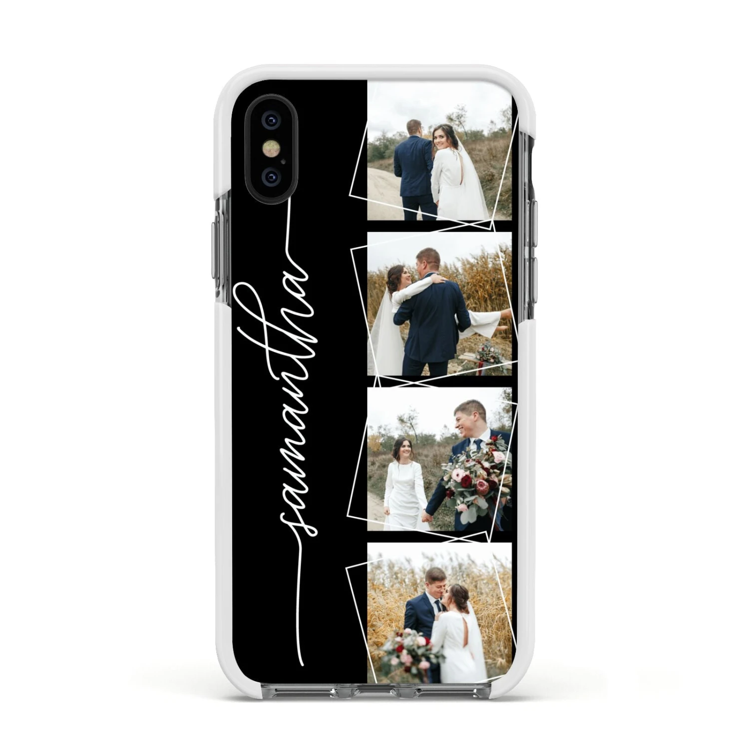 Personalised 4 Photo Couple Name IPhone Case 18 Personalised 4 Photo Couple Name IPhone Case - Image 18