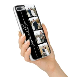 Personalised 4 Photo Couple Name IPhone Case 34 Personalised 4 Photo Couple Name IPhone Case -CaseCraze Store Personalised 4 Photo Couple Name iPhone 7 Plus Bumper Case on Silver iPhone Alternative Image