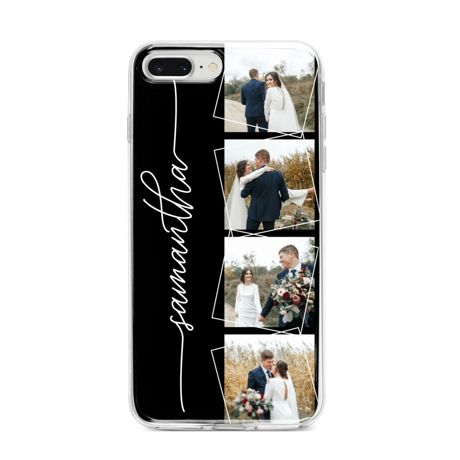 Personalised 4 Photo Couple Name IPhone Case 10 Personalised 4 Photo Couple Name IPhone Case - Image 10