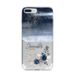 Personalised Blue Pink Watercolour IPhone Case -CaseCraze Store Personalised Blue Pink Watercolour iPhone 7 Plus Bumper Case on Silver iPhone 950a2a30 2064 458e 8e34 56b727e78a11