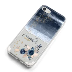 Personalised Blue Pink Watercolour IPhone Case -CaseCraze Store Personalised Blue Pink Watercolour iPhone 8 Bumper Case on Silver iPhone Alternative Image f9d0b265 f1e1 45a6 9a0d a54dfaa7110e