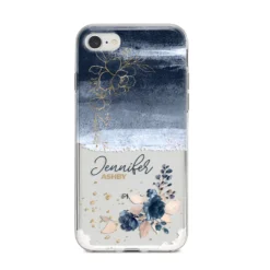 Personalised Blue Pink Watercolour IPhone Case -CaseCraze Store Personalised Blue Pink Watercolour iPhone 8 Bumper Case on Silver iPhone 3398e437 0eb4 4544 9378 35c15660f776