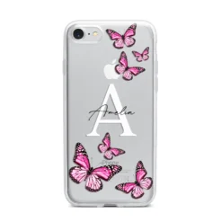 Personalised Butterfly IPhone Case 31 Personalised Butterfly IPhone Case -CaseCraze Store Personalised Butterfly iPhone 7 Bumper Case on Silver iPhone