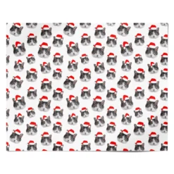 Personalised Cat Santa Hat Wrapping Paper -CaseCraze Store Personalised Cat Santa Hat Personalised Wrapping Paper Alternative