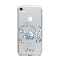 Personalised Crab IPhone Case -CaseCraze Store Personalised Crab iPhone 7 Bumper Case on Silver iPhone