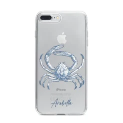 Personalised Crab IPhone Case -CaseCraze Store Personalised Crab iPhone 7 Plus Bumper Case on Silver iPhone