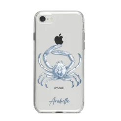 Personalised Crab IPhone Case -CaseCraze Store Personalised Crab iPhone 8 Bumper Case on Silver iPhone