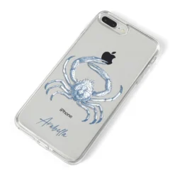 Personalised Crab IPhone Case -CaseCraze Store Personalised Crab iPhone 8 Plus Bumper Case on Silver iPhone Alternative Image