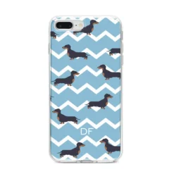 Personalised Dachshund Apple IPhone Case -CaseCraze Store Personalised Dachshund iPhone 8 Plus Bumper Case on Silver iPhone
