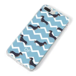 Personalised Dachshund Apple IPhone Case -CaseCraze Store Personalised Dachshund iPhone 8 Plus Bumper Case on Silver iPhone Alternative Image
