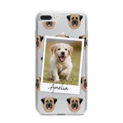 Personalised Dog Photo IPhone Case -CaseCraze Store Personalised Dog Photo iPhone 7 Plus Bumper Case on Silver iPhone