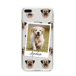 Personalised Dog Photo IPhone Case -CaseCraze Store Personalised Dog Photo iPhone 8 Plus Bumper Case on Silver iPhone